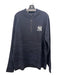 Level Wear NWT Size XL Navy Cotton Blend Solid Quarter Zip Long Sleeve Shirt XL