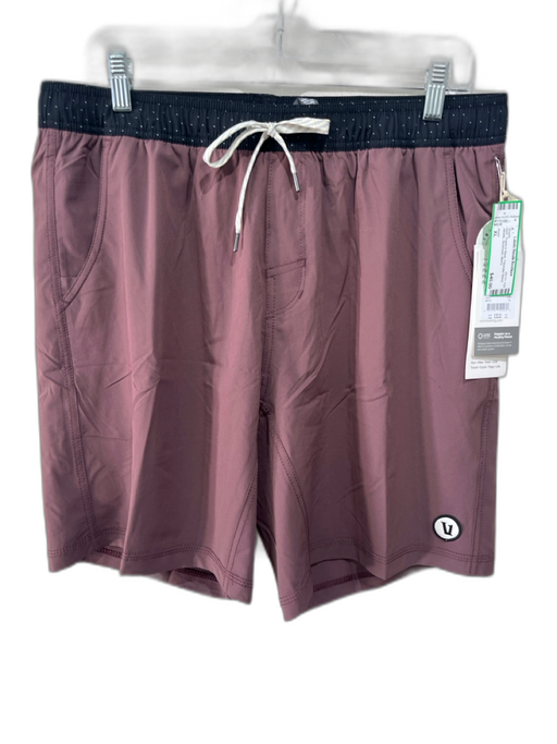 Vuori NWT Size XL Purple & Black Polyester Blend Athletic Men's Shorts Purple & Black / XL
