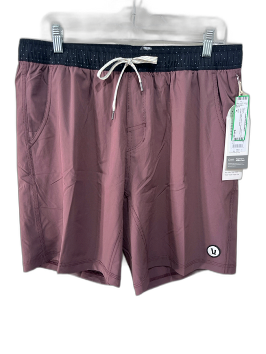 Vuori NWT Size XL Purple & Black Polyester Blend Athletic Men's Shorts Purple & Black / XL
