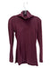 Rag & Bone Jean Size XS Burgundy Cotton Turtle Neck Long Sleeve Seam Detail Top Burgundy / XS