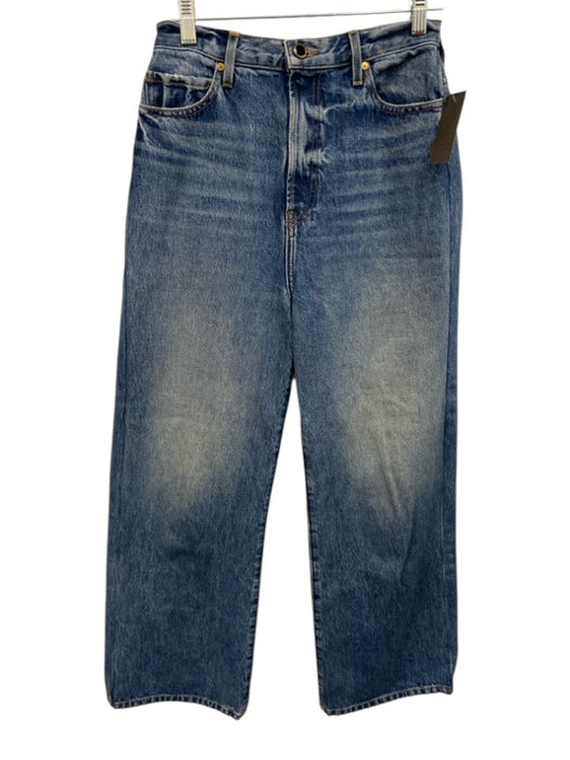 Khaite Size 27 Medium Wash Cotton Denim High Rise Button & Zip Fly Jeans Medium Wash / 27