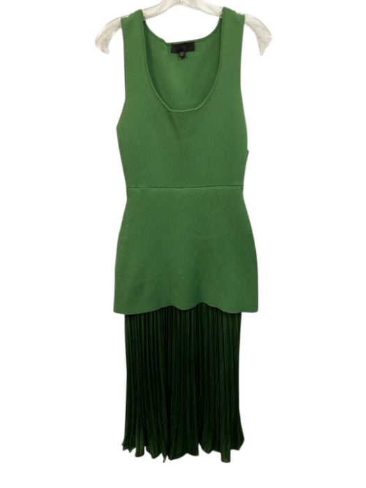 Zara Size S Green Polyester Blend Sleeveless Knit Layered Effect Dress Green / S
