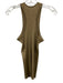 Stella McCartney Size 40 Gold Viscose Blend Metallic Thread Ribbed Knit Tank Top Gold / 40