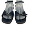 Madewell Shoe Size 8 Navy Blue Leather & Textile Upper Denim Flat Sandals Navy Blue / 8