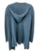 Minnie Rose Size Small Denim Blue Cashmere Long Sleeve Open Front Hood Cardigan Denim Blue / Small