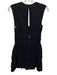 Isabel Marant Etoile Size 36 Black Sleeveless Polka Dot Smocked Ruffle Dress Black / 36