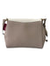 Kate Spade Beige & White Pebbled Leather Shoulder Bag Top Zip Flap Crossbody Bag Beige & White / M