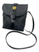 MCM Black Coated Canvas & Leather Gold hardware Crossbody Snap Closure Logo Bag Black / S