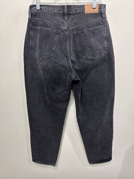 Madewell Size 29 Black Wash Cotton Denim High Rise Zip & Button 5 Pocket Jeans