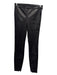 Intermix Size 0 Black Lamb leather Elastic Waist Solid Skinny Ankle Zip Pants Black / 0