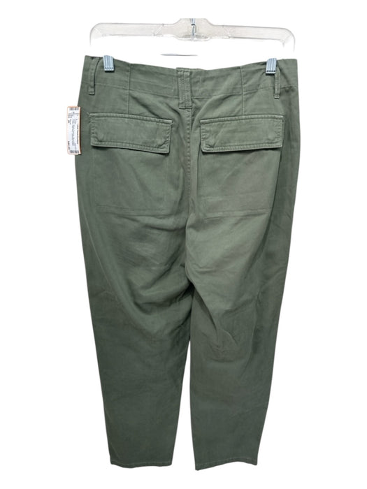 Pistola Size 26 Olive Green Cotton High Rise Carpenter Pocket Barrel Leg Pants Olive Green / 26