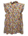 APOF Size S Red, Yellow & Multi Cotton Ruffle Cap Sleeve Floral V Neck Top Red, Yellow & Multi / S