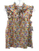 APOF Size S Red, Yellow & Multi Cotton Ruffle Cap Sleeve Floral V Neck Top Red, Yellow & Multi / S