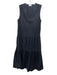 By Malene Birger Size 34 Black Cotton Blend Sleeveless Drop Waist Maxi Dress Black / 34