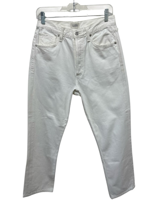 Citizens of Humanity Size 27 White Cotton Denim Button Fly 5 Pocket Jeans White / 27