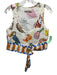 Alemais Size 4 Cream, Orange &  Mustard Linen Sleeveless Fruit & Food Pant Set Cream, Orange &  Mustard / 4