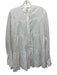 Aspesi Size 40 White Linen Long Sleeve Button Front Tiered Tunic Top White / 40