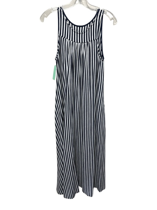 M.D.S Stripes Size 1 Navy & white Cotton Vertical Stripes Sleeveless Maxi Dress Navy & white / 1