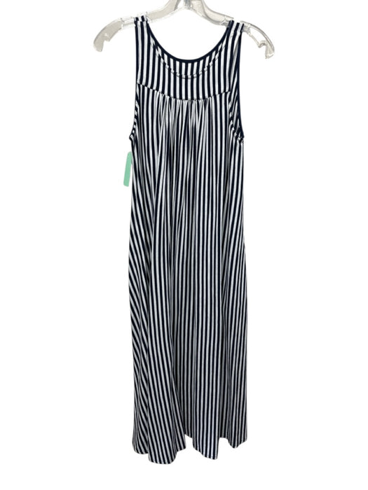 M.D.S Stripes Size 1 Navy & white Cotton Vertical Stripes Sleeveless Maxi Dress Navy & white / 1