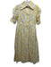 Thierry Colson Size S Yellow & White Cotton Short Sleeve Spotted Maxi Dress Yellow & White / S