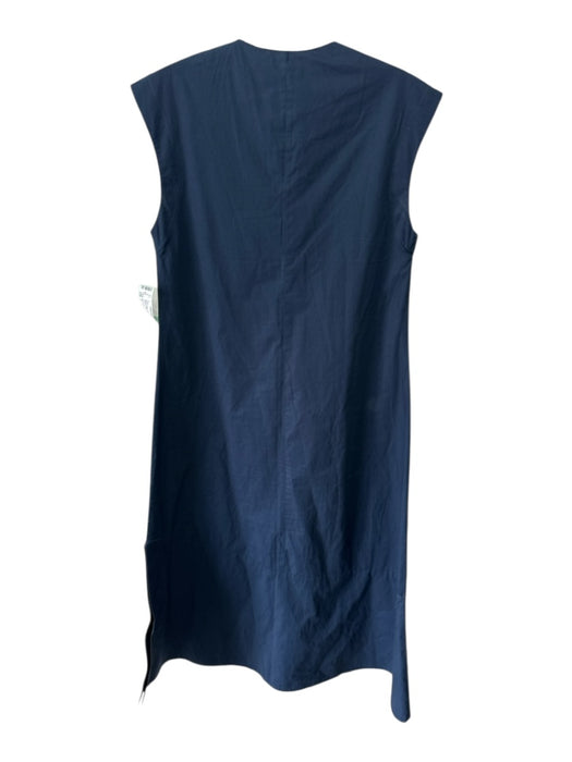 SBJ Austin Size 1 Navy Cotton Sleeveless V Neck Paneled Midi Dress Navy / 1
