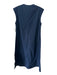 SBJ Austin Size 1 Navy Cotton Sleeveless V Neck Paneled Midi Dress Navy / 1