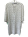 Sundress Size XS/S White Cotton Short Sleeve Eyelet V Neck Patch Pocket Dress White / XS/S