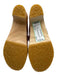 Magnafied Shoe Size 39 Pink & Green Leather Round Toe Floral Wood Base Clogs Pink & Green / 39