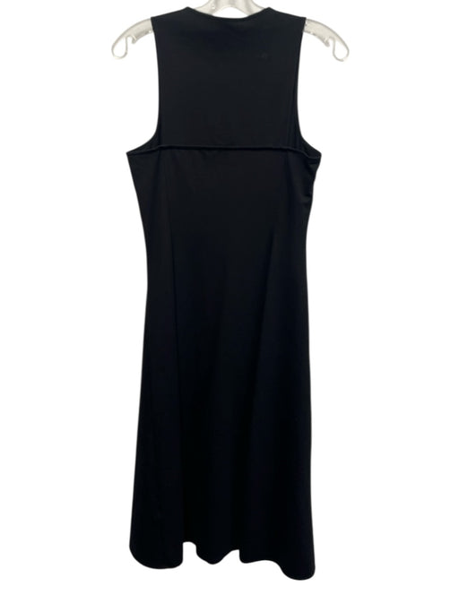 COS Size S Black Cotton & Polyamide Sleeveless Front Zip Solid Dress Black / S
