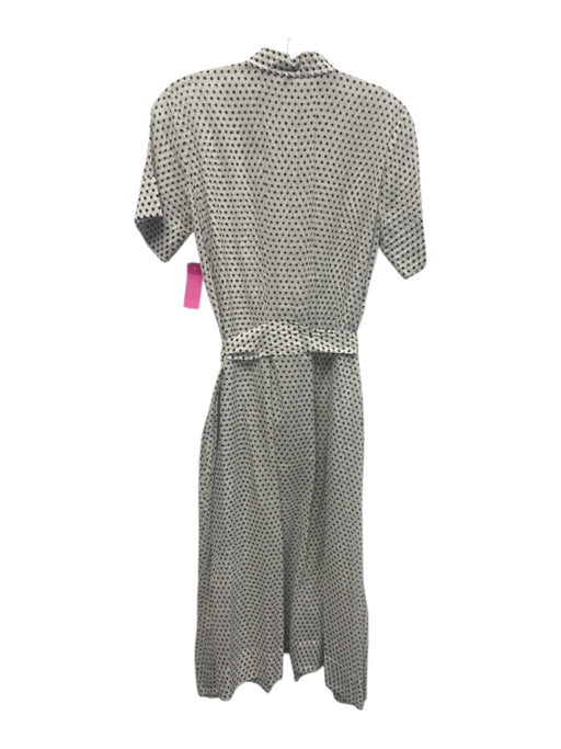 Lisa Marie Fernandez Size 1 White & Black Cotton Long Sleeve Polka Dot Dress White & Black / 1