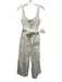 Cara Cara Size S White Cotton Blend Sleeveless Pleats Back Zip Sash Inc Jumper White / S