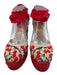 Castaner Shoe Size 38 Beige & Multi Canvas Platform Embroidered Sandals Beige & Multi / 38