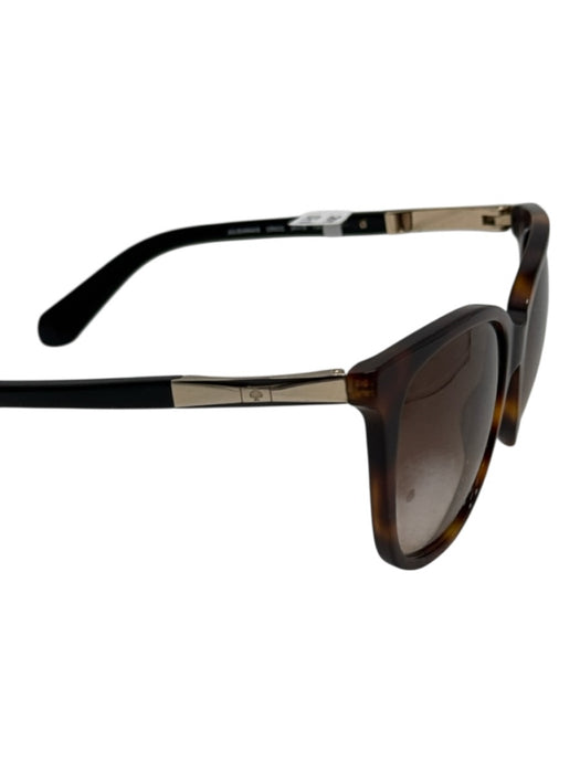Kate Spade Brown & Black Acetate Tortoise shell Square Gradient Lens Sunglasses Brown & Black