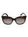 Kate Spade Brown & Black Acetate Tortoise shell Square Gradient Lens Sunglasses Brown & Black
