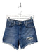 Hudson Size 24 Mid Wash Cotton Denim High Waist Frayed Hem 5 Pocket Shorts Mid Wash / 24