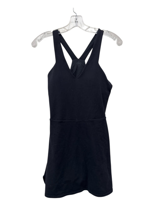 Alo Yoga Size S Black Synthetic Sleeveless Athletic Dress Black / S