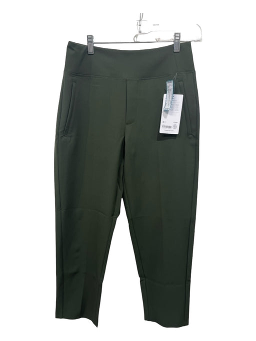 Athleta Size 6 Green Polyester Elastic Waist Faux Fly Pants Green / 6