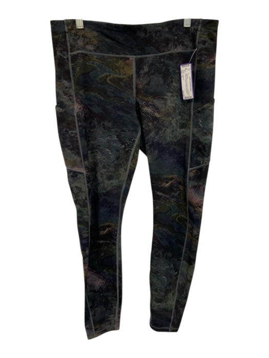 Lululemon Size 12 Black & Multi Nylon Blend Elastic Waist Printed Leggings Black & Multi / 12