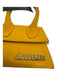 Jacquemus Yellow Leather One Handle Button Close Gold Logo Bag Yellow / XXS