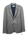 Cuisse de Grenouille Gray Wool Blend Solid Patch Pocket 2 Button Men's Blazer L