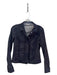 Lola & Sophie Size XS Navy & Black Denim Cotton Blend Snakeskin Buttons Jacket Navy & Black / XS