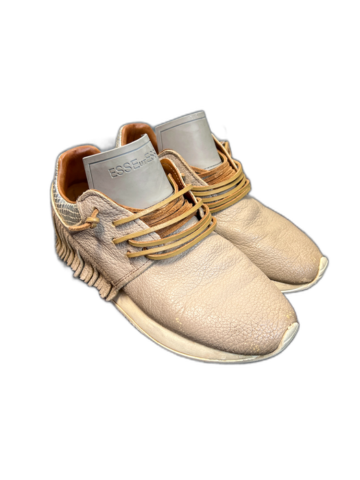 Esse Ut Esse Shoe Size 36 Brown Leather Almond Toe lace up Fringe Sneaker Shoes Brown / 36
