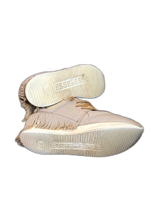 Esse Ut Esse Shoe Size 36 Brown Leather Almond Toe lace up Fringe Sneaker Shoes Brown / 36