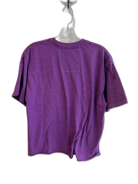 Aviator Nation Size L Purple Polyester & Cotton Crew Neck Short Sleeve Top Purple / L