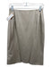 Akris Size 8 Taupe Biege Wool Heathered Knee Length Straight Pencil Skirt Skirt Taupe Biege / 8