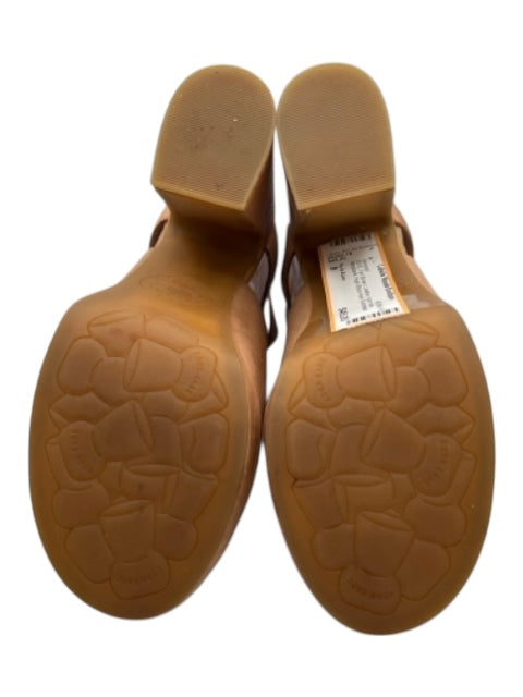 Kork-Ease Shoe Size 8 Tan Brown Leather open toe Slingback Sandals Tan Brown / 8