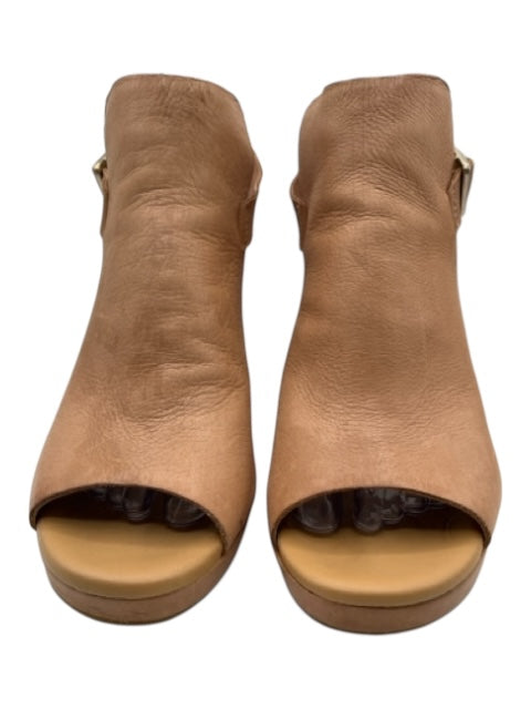 Kork-Ease Shoe Size 8 Tan Brown Leather open toe Slingback Sandals Tan Brown / 8