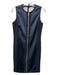 Rag & Bone Size 2 Navy Blue & Black Triacetate Blend Front Zip Sleeveless Dress Navy Blue & Black / 2