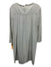 Miu Miu Size S / 42 Sage green Silk Long Sleeve Gathered Detail Below Knee Dress Sage green / S / 42