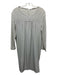 Miu Miu Size S / 42 Sage green Silk Long Sleeve Gathered Detail Below Knee Dress Sage green / S / 42